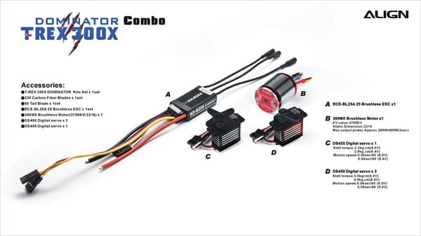Align T-Rex 300X Combo