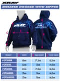 Miniatyrbilde 2 av 2: XRAY Sweater Hooded with Zipper - Blue (XXL)