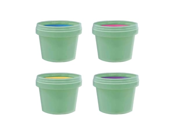 SES Creative Eco fingerpaint trendy, Blå, Rosa, Fiolett, Gult, Ikke giftig, Vaskbar, Glutenfri, 110 ml