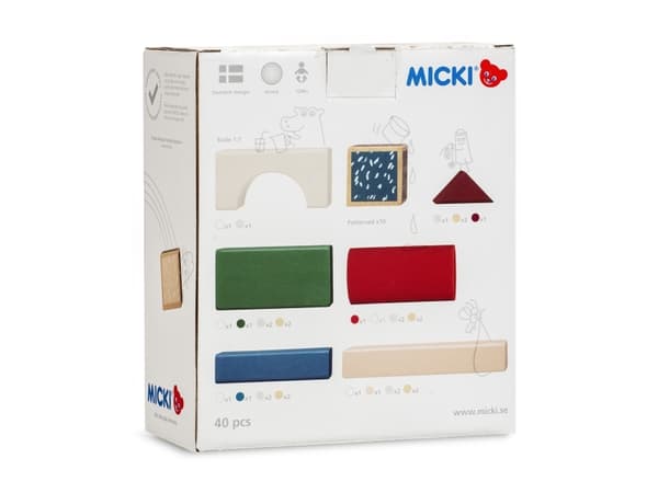Micki 40 Byggklossar, Senses