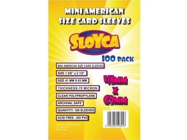 Baldar T-skjorter Mini American 41x63mm (100 stk) SLOYCA