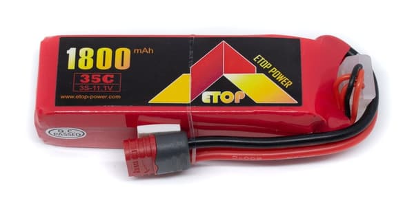 3s  1800mAh - 35C - Etop LiPo-deans