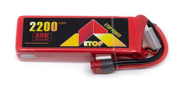 4s  2200mAh - 35C - Etop LiPo Deans