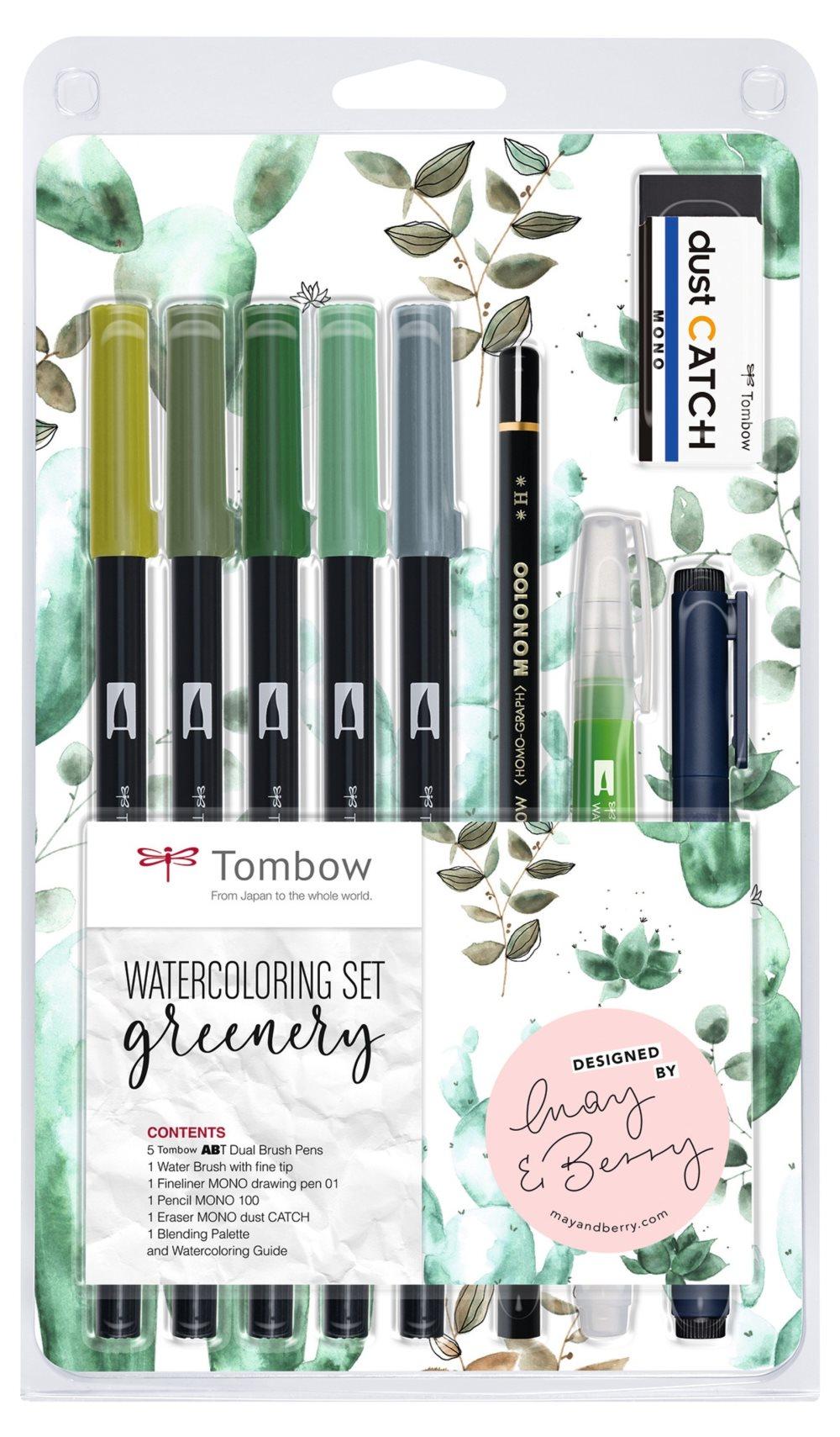 Tombow ABT Dual Brush set Greenery