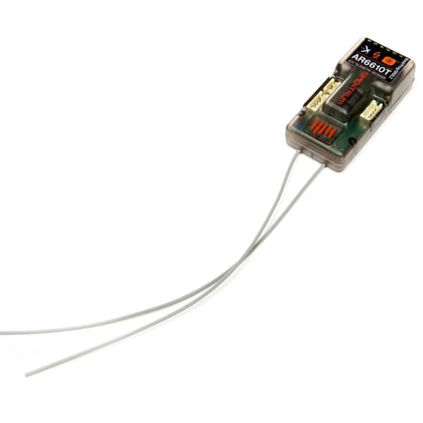 Spektrum AR6610T DSMX 6Ch Telemetry-modtager