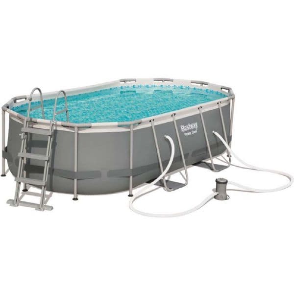 Komplett familjepool - Power Steel pool 7.250L 424x250x100 cm