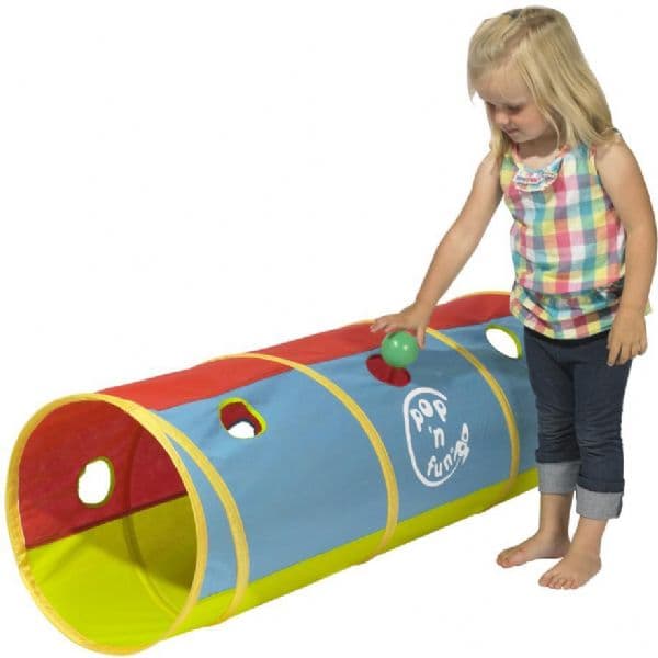 Lek- och aktivitetstunnel, flerfärgad