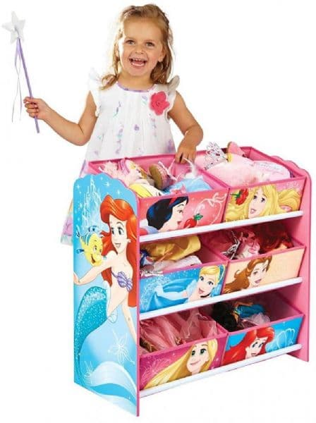 Disney Prinsessor, Hylla m. 6 tyglådor