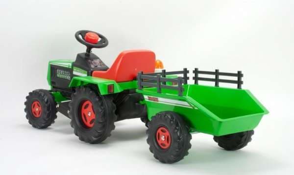 Traktor med släp elbil 6V