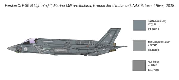 ITALERI 1:72 - F-35 B Lightning II STOVL-version