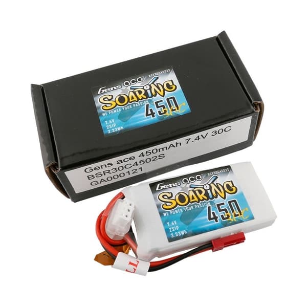 2s   450mAh - 30C - Gens Ace Soaring JST