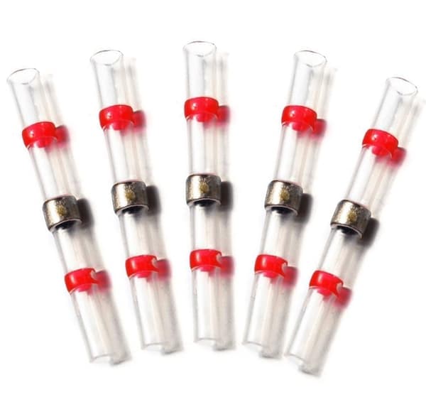 Fuse Lodning og krympekobling - 3.0mm - Rød 5x