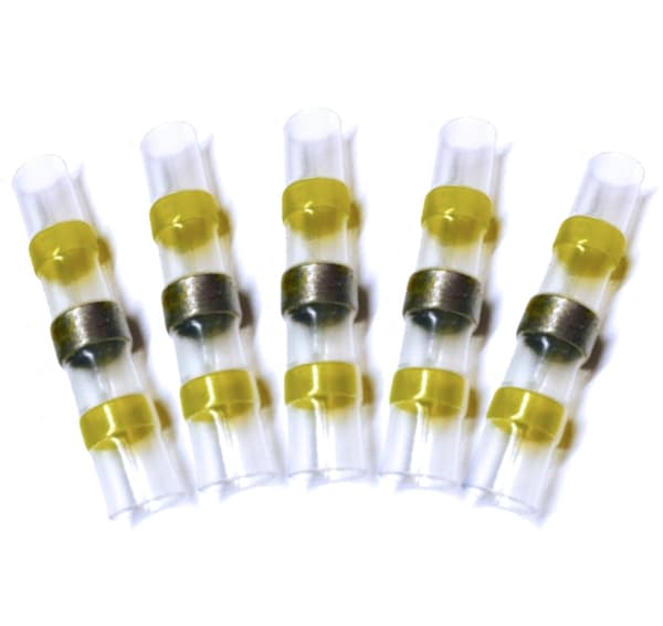 Fuse Löd- och krympkoppling - 6.0 mm - Gul 5x