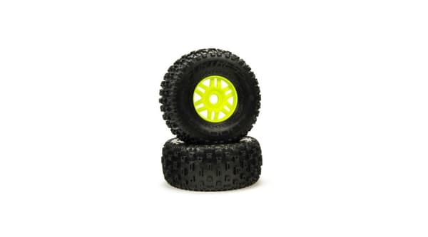ARA550068 dBoots Fortress Tyre Set Glued Green