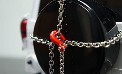 Yeah Racing 96cm Long Chain and Hook Set Black