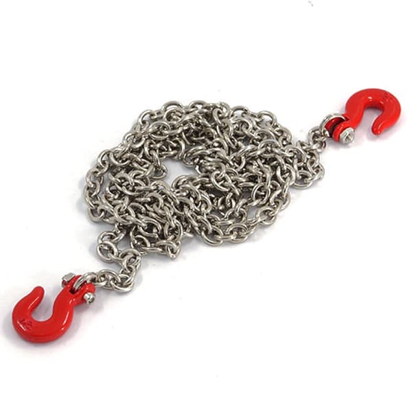 Yeah Racing 96cm Long Chain and Hook Set Red