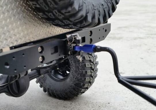 Yeah Racing Adjustable Drop Hitch Black