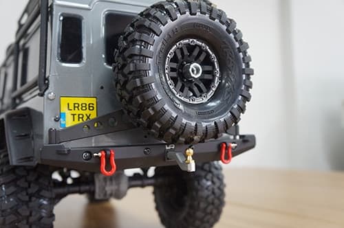Yeah Racing Alu-legering bakre stötfångare w / LED
