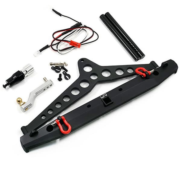 Yeah Racing Alu-legering bakre stötfångare w / LED