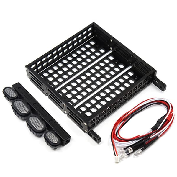 Yeah Racing Aluminum Luggage Tray w/ 4 LEDs