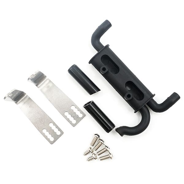 Yeah Racing Metal Exhaust Pipe w/Plastic Mount
