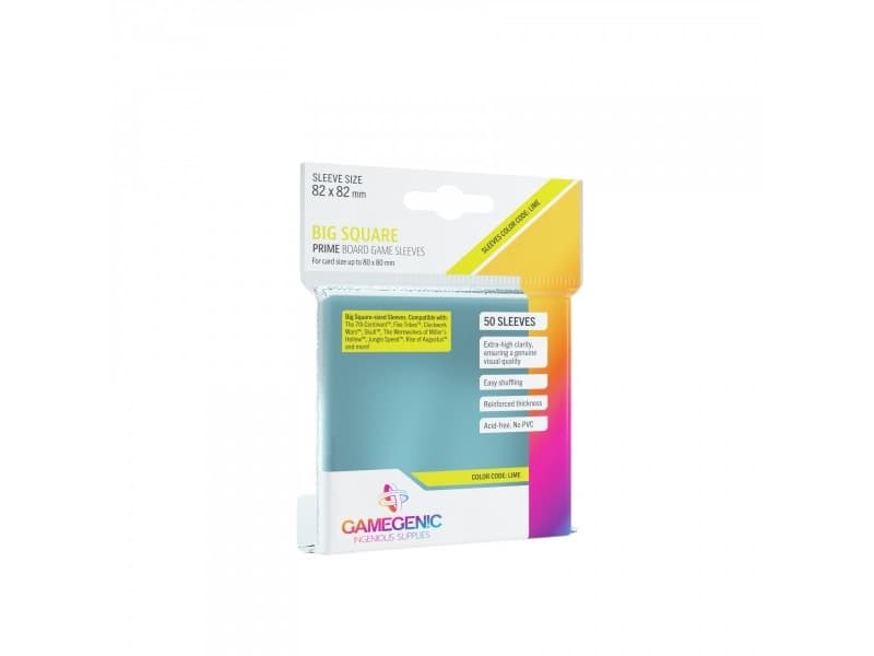 GameGenic PRIME Big Square Sleeves 82x82 mm