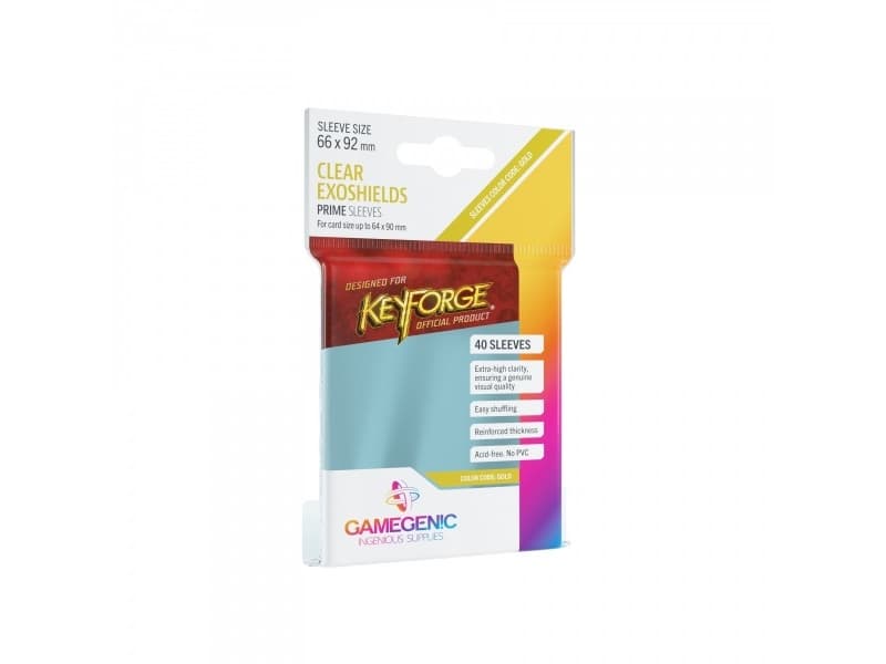 Gamegenic: Prime KeyForg e Exoshields Clear 66x9