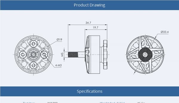 T-Motor F90 2806.5 1300KV 1 st