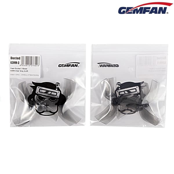 Gemfan D63-3 2.5inch Cinewhoop Clear Gray