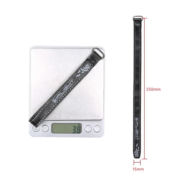 iFlight Batteristropp PU 15x250mm (5stk) Sort