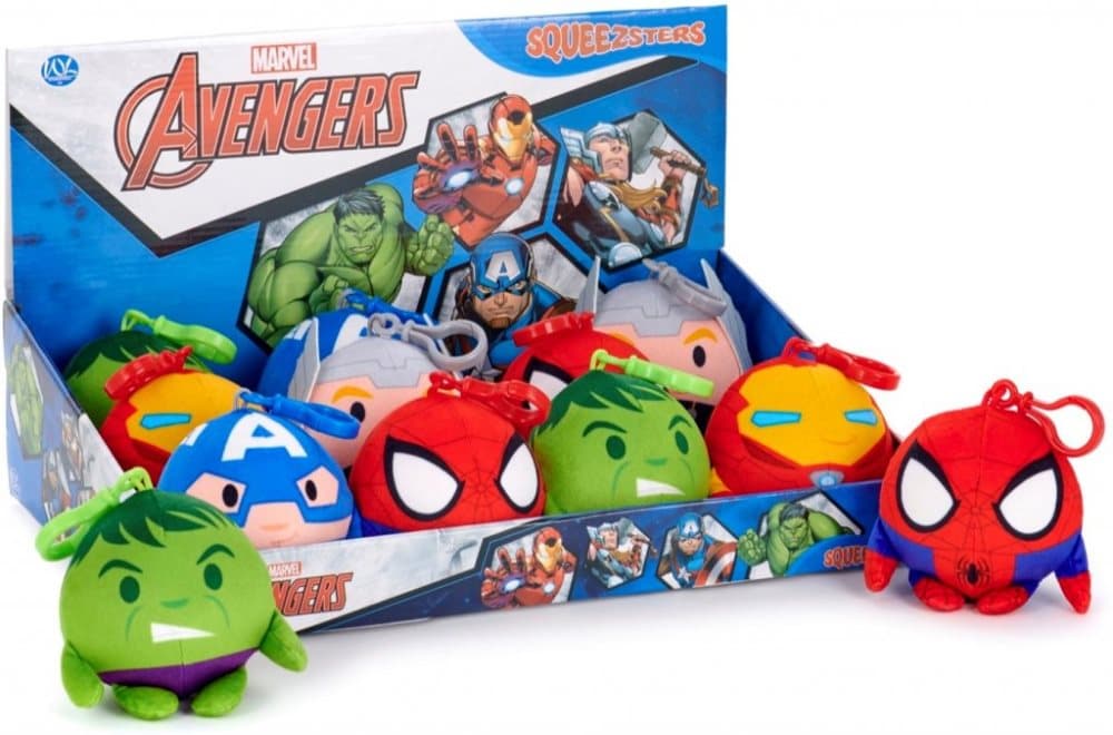 Dinotoys Disney Marvel Bag Clips Squeezster Hulk mfl 9cm