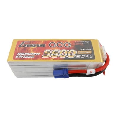 6s 5600mAh - 80C- Gens Ace EC5