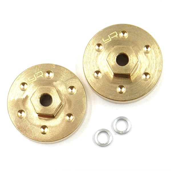 Yeah Racing SCX24 Brass Wheel Hubs 15g 2pc