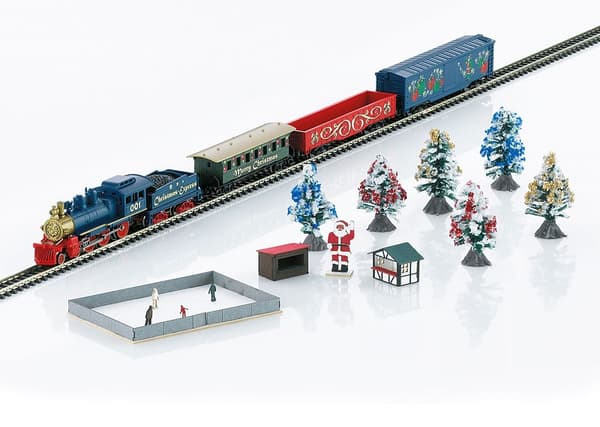 Märklin Start Sæt - Damplokomotiv med julemotiv