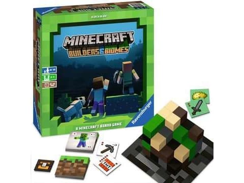 Ravensburger Minecraft: Builders & Biomes, Lautapeli, Laattojenasettelupeli, 10 vuosi/vuosia, 30 min, Perhepeli