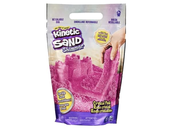 Kinetic Sand Crystal Pink 2lb Bag, Lasten taikahiekka, 3 vuosi/vuosia, Myrkytön, Vaaleanpunainen