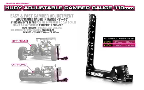 HUDY Adjustable Camber Gauge