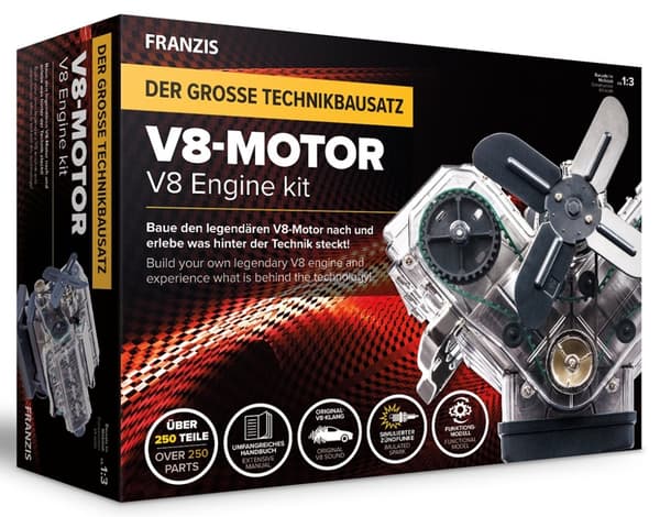 Franzis V8-motor byggesett