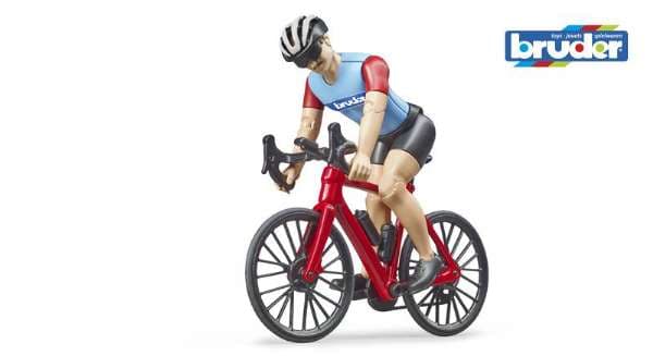 Cyklist med cykel