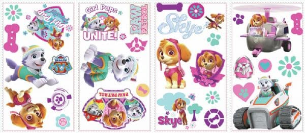 Paw Patrol Girls Väggdekaler