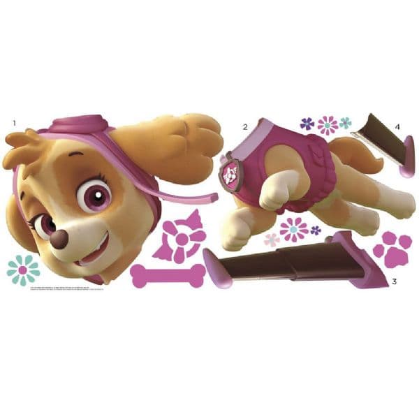Paw Patrol Flying Sky väggdekaler