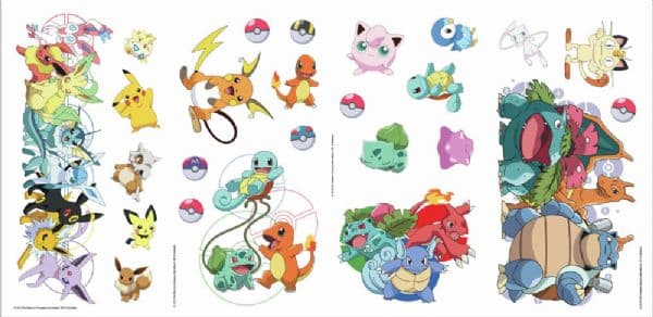 Pokemon Favorites Väggdekaler