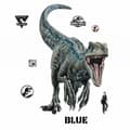 Miniatyrbild 2 av 3: Jurassic World blå väggdekaler