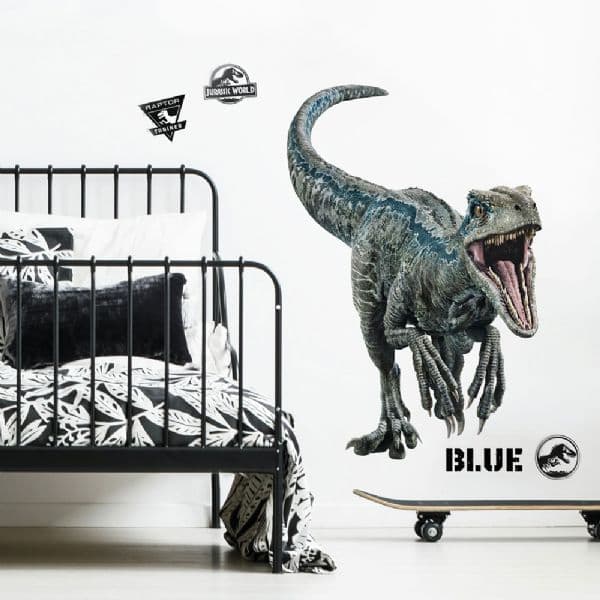 Jurassic World blå väggdekaler