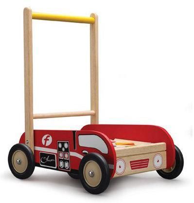 Brandbilsvagn med byggstenar