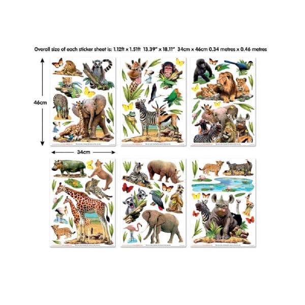 Djungel Safari Wallstickers