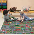 Miniatyrbild 3 av 4: Matta, Lekmatta Trafik-By 95x200 cm