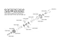 Miniatyrbilde 2 av 2: ARA311066 Open Front/Rear Diff Set GP4 5mm 10K
