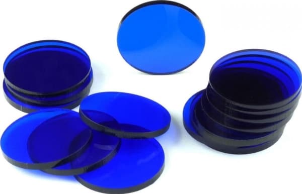 Crafters Crafters: akryyli aluslautaset - läpinäkyvä - pyöreä 30 mm (15)
