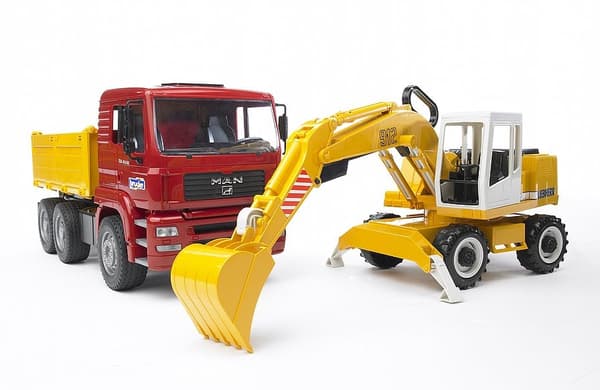 Bruder - MAN TGA construction truck and Liebherr Excavator (BR2751)